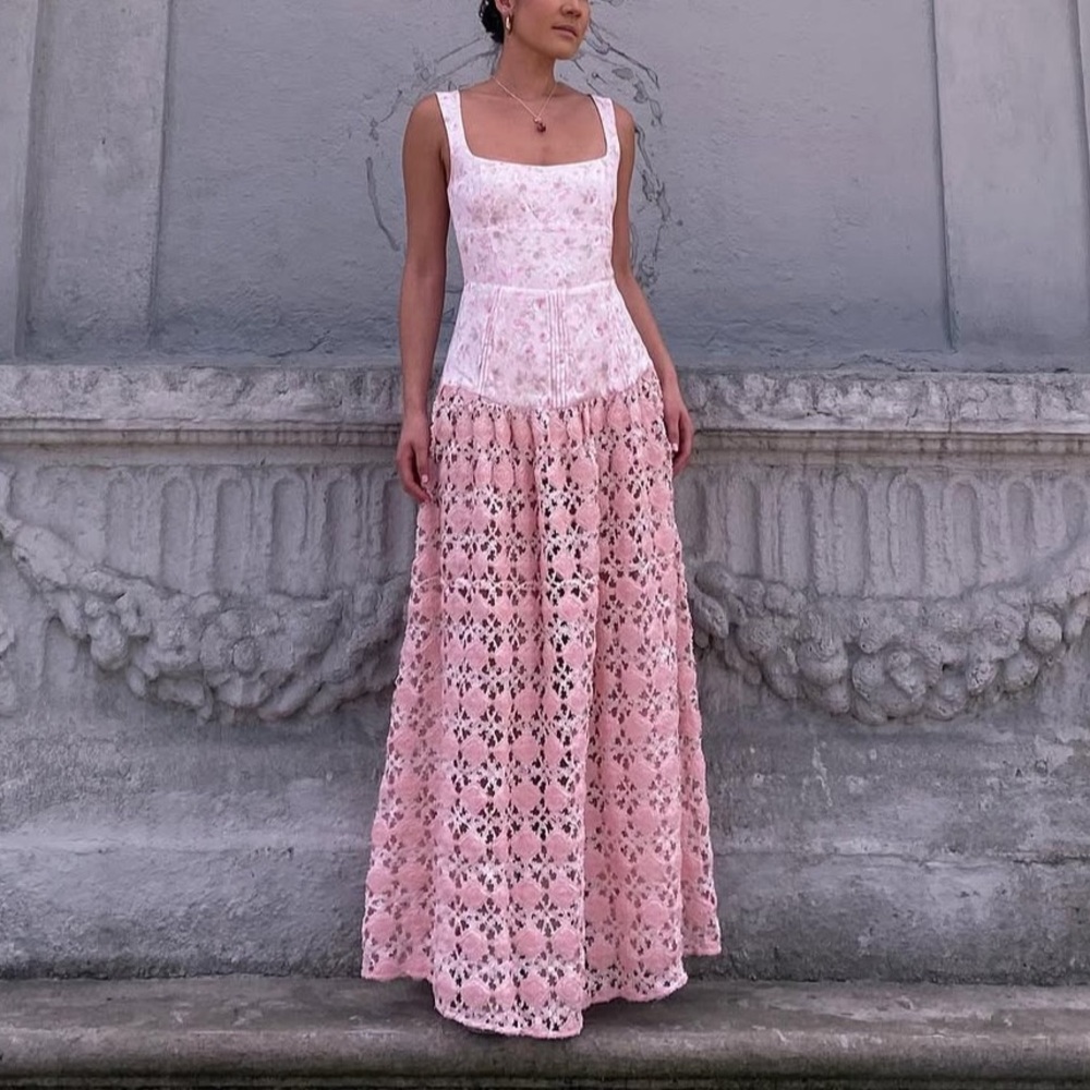 NWT For Love & Lemons Silvia Maxi Dress